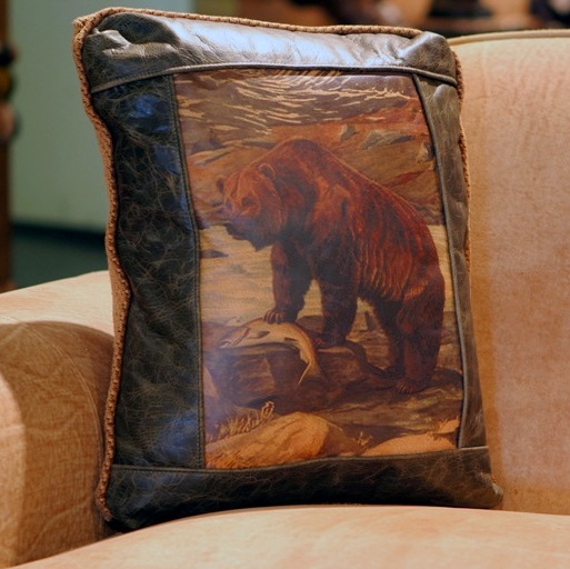 grizzly bear pillow