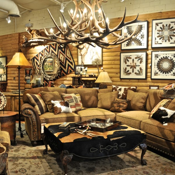 Rustic Living Room Furniture at Anteks Furniture Store in Dallas