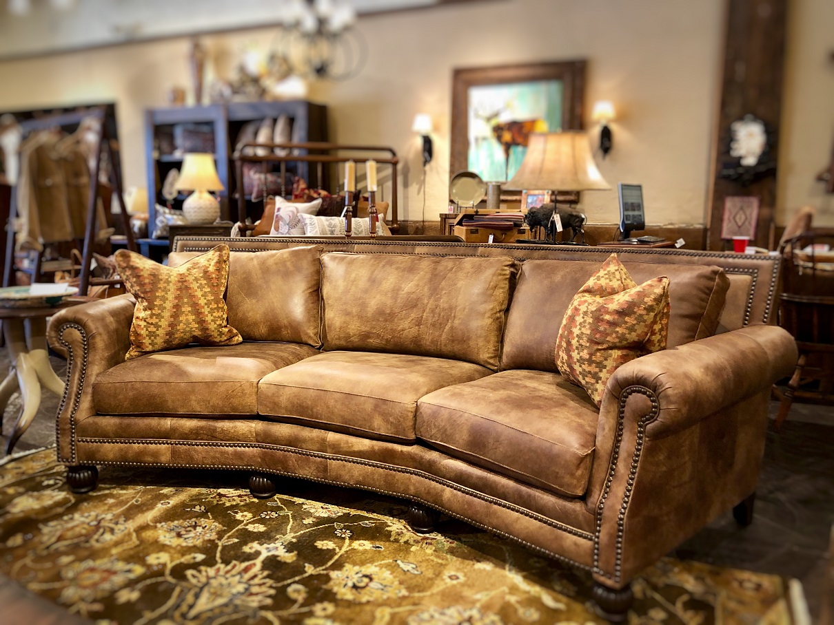 1 2 Price Leather Conversation Sofa At Anteks Furniture Store In